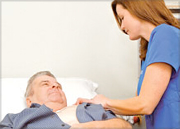 cardiologist treating older man